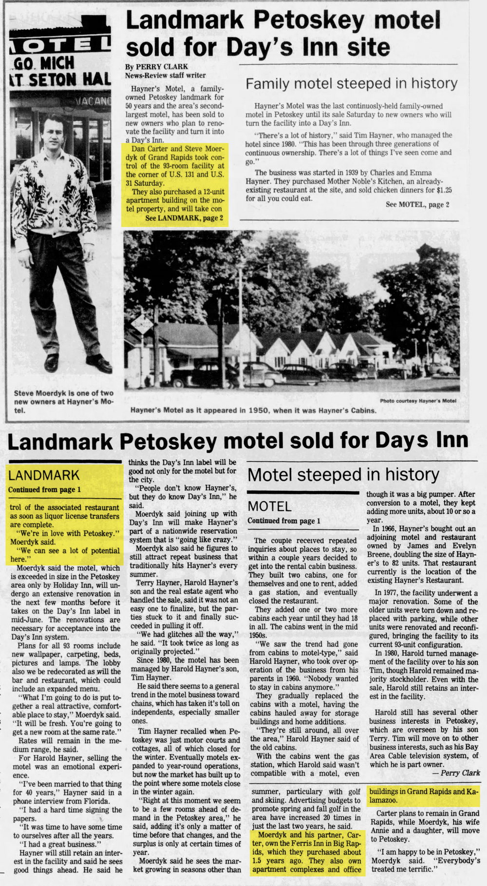 Ferris Inn - Apr 4 1989 Article (newer photo)